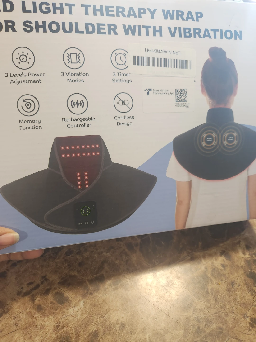 LED Therapy Wrap for Shoulder with Vibration