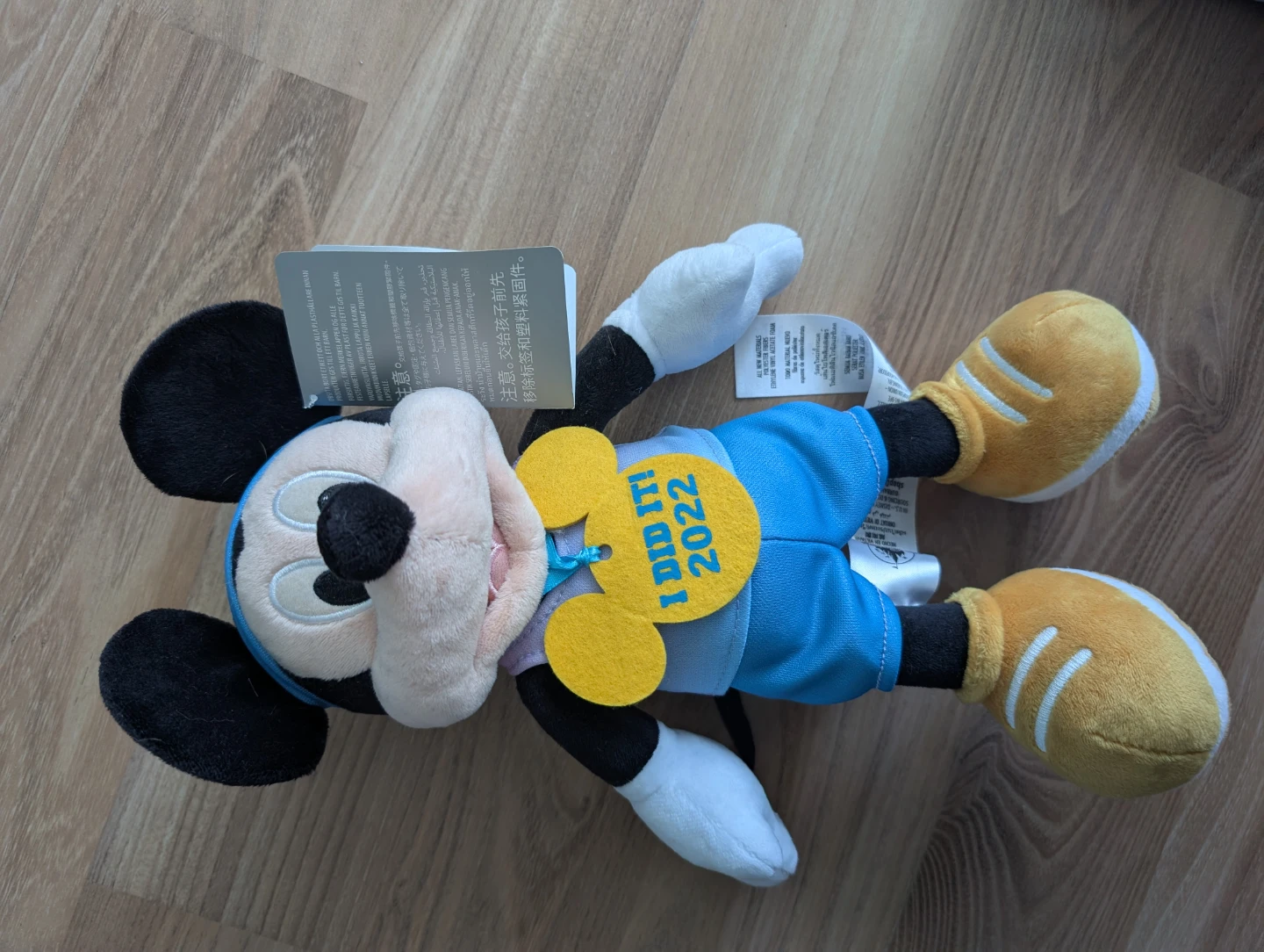 Disney Mickey Mouse "I Did It! 2022" Plush Toy