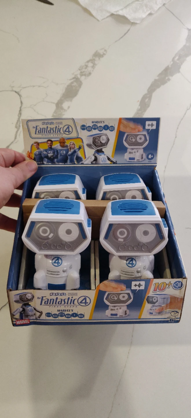 Marvel The Fantastic 4 "Mr. Fantastic" Sound Bot Toy. Set of 4.