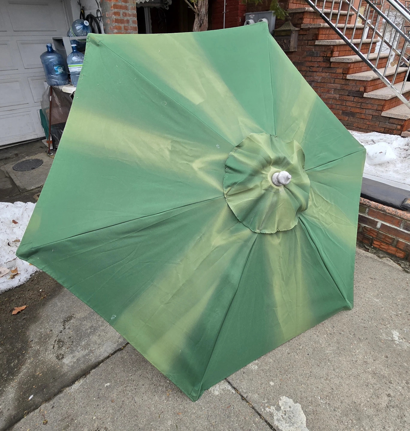 🥕 Outdoor Patio/Table Umbrella, Push Button Tilt  Crank - photo 3