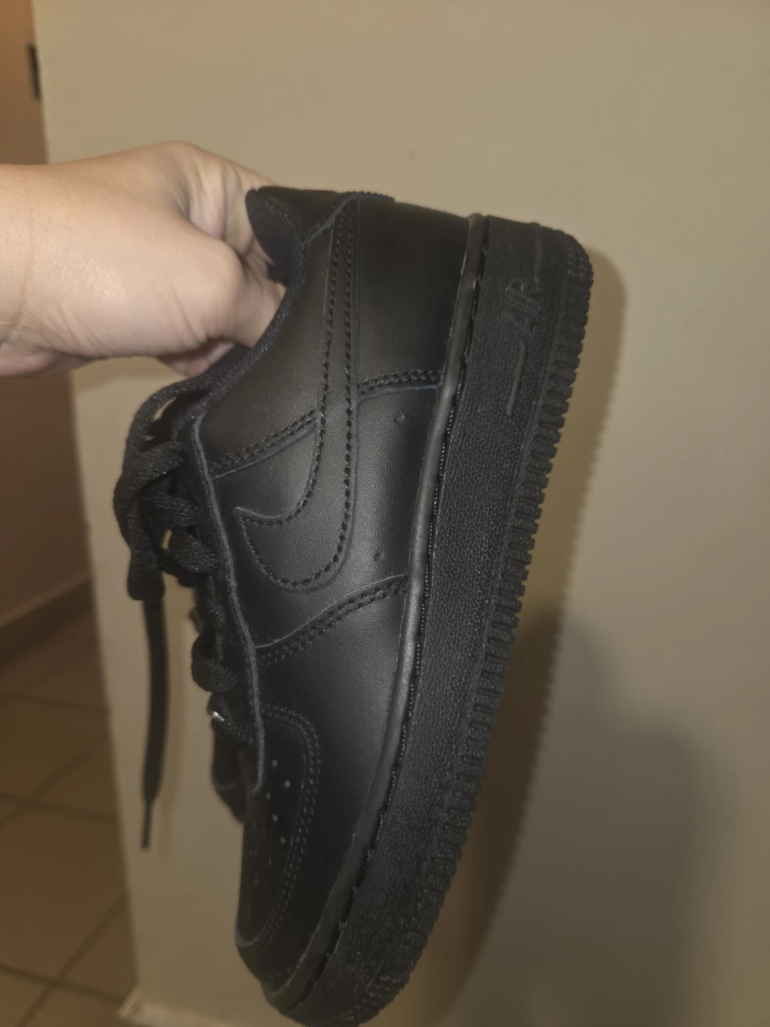 Nike Air Force 1 Low Black Youth Size 4.5Y