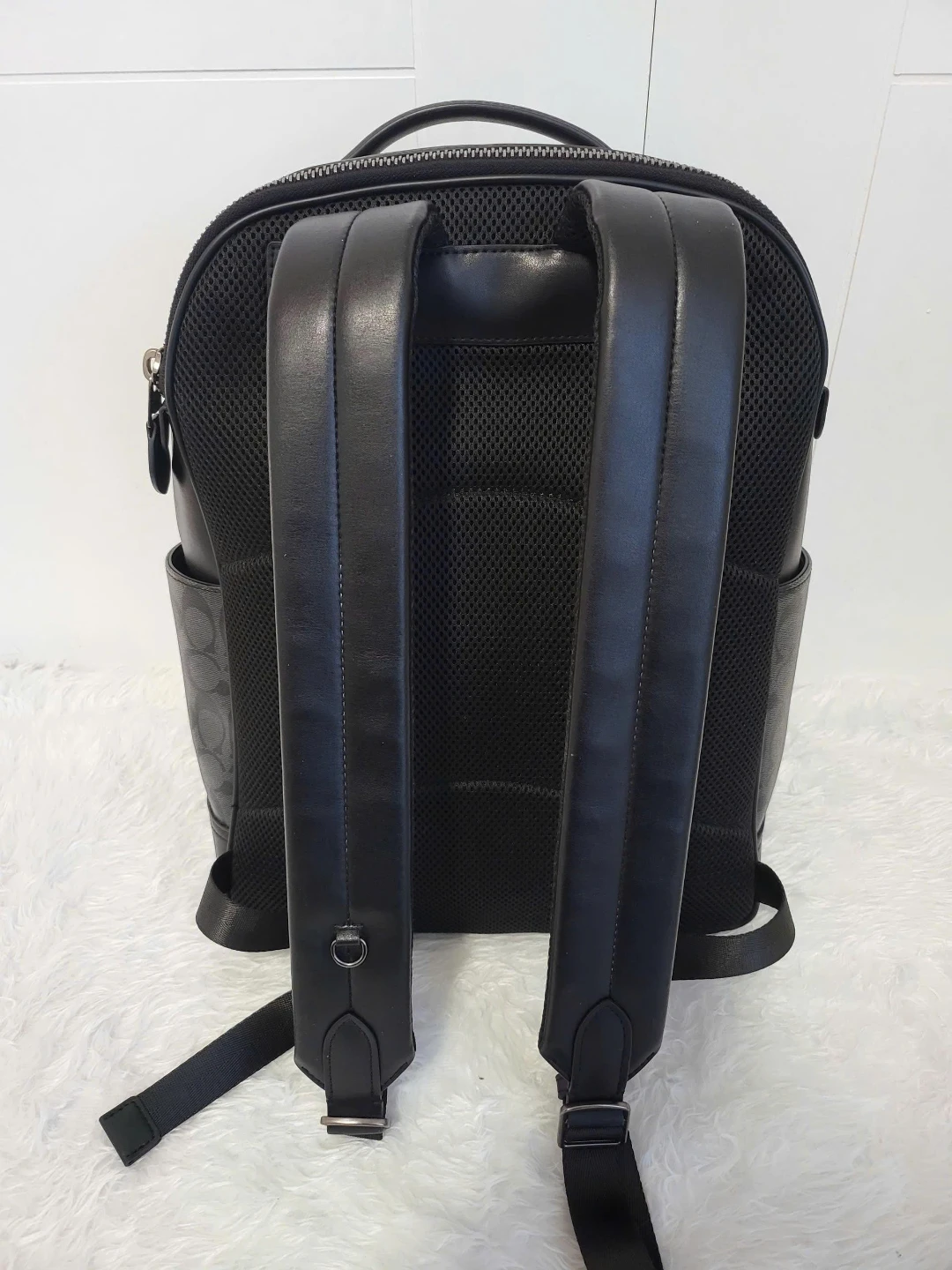 Coach Black Signature Backpack - photo 4