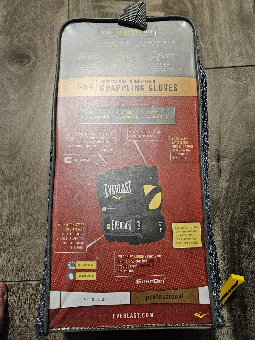 Everlast Professional Competition Grappling Gloves MMA 4oz L/XL - photo 3