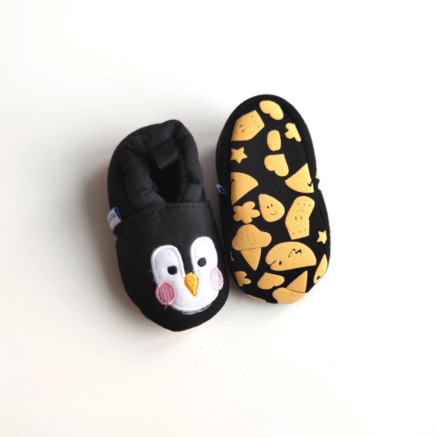 New Black Penguin Baby Soft Sole Shoes 6-12 months