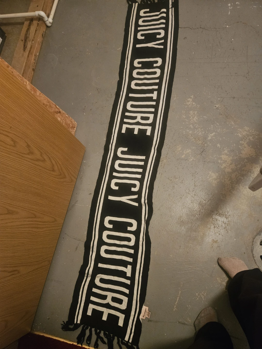 Juicy Couture Black and White Scarf