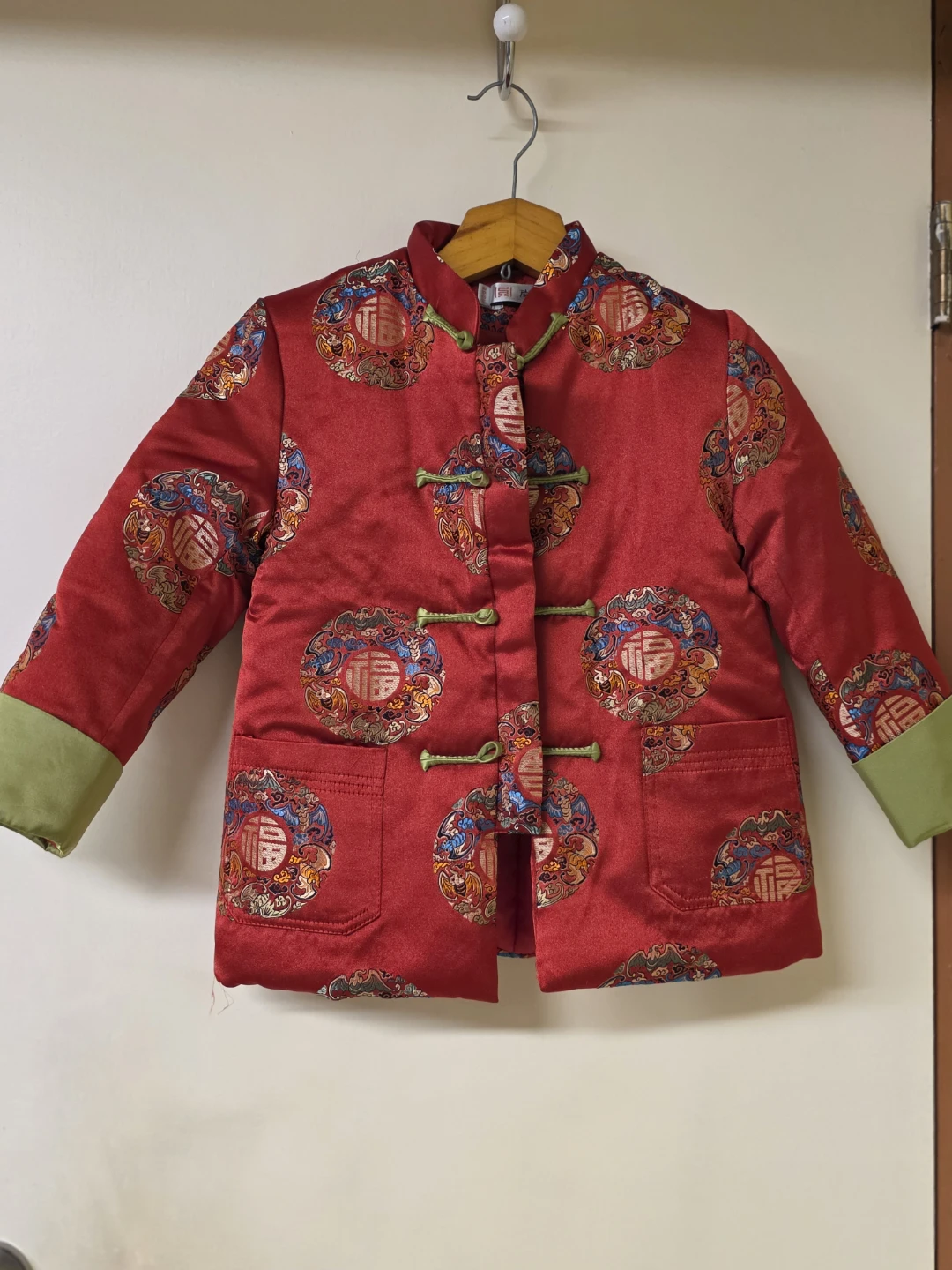 Kids Red Chinese New Year Jacket Size 110 or size 6