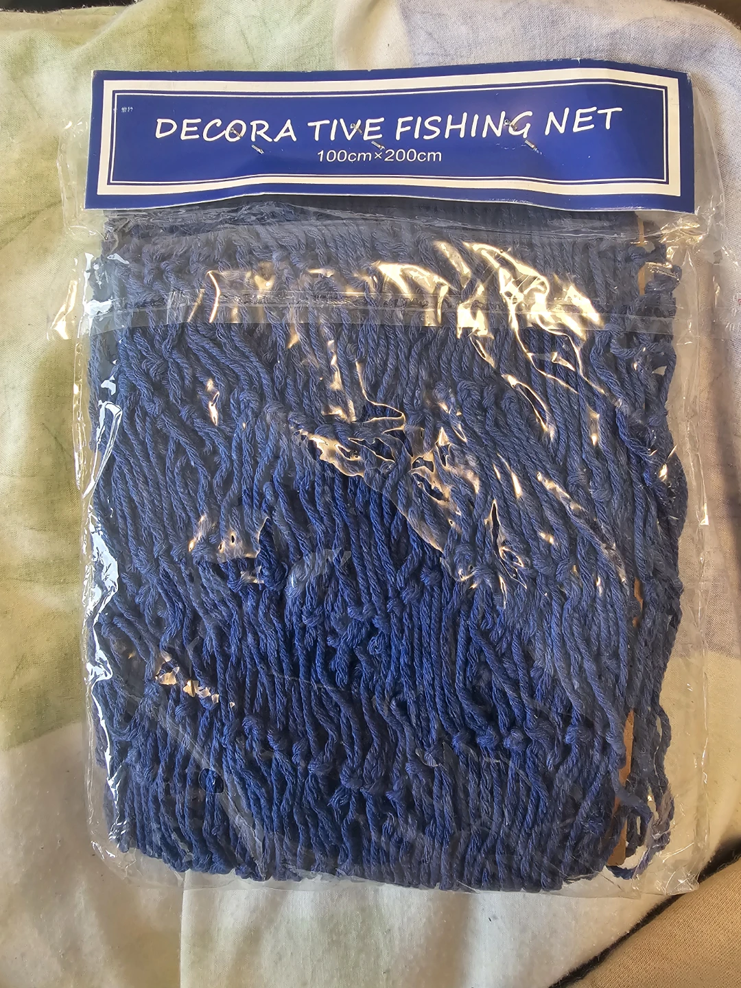 Decorative Fishing Net - Blue 100cm x 200cm