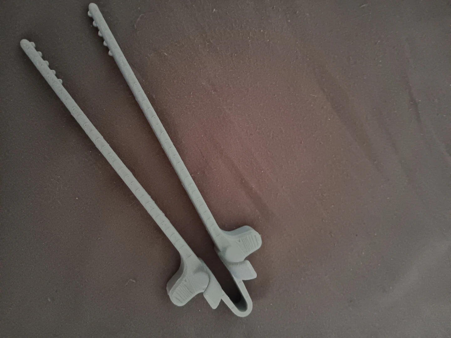 Grey Food Tongs