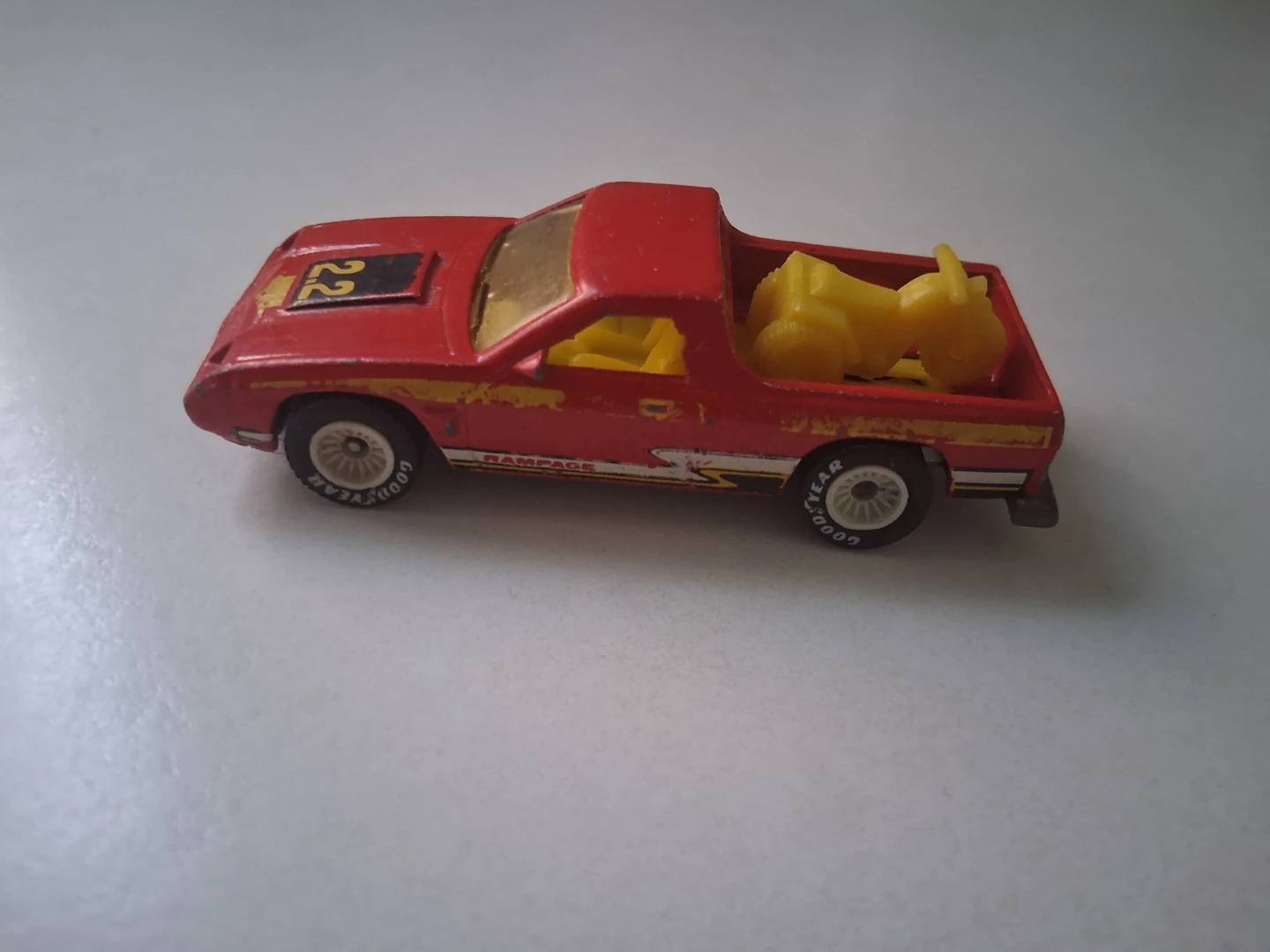 1983 Hot Wheels Red Dodge Rampage Real Riders Diecast Truck
