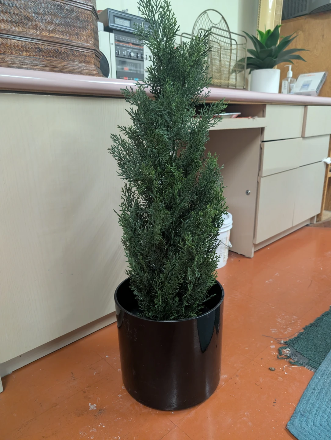 Artificial Cedar Tree in Black Pot - photo 4