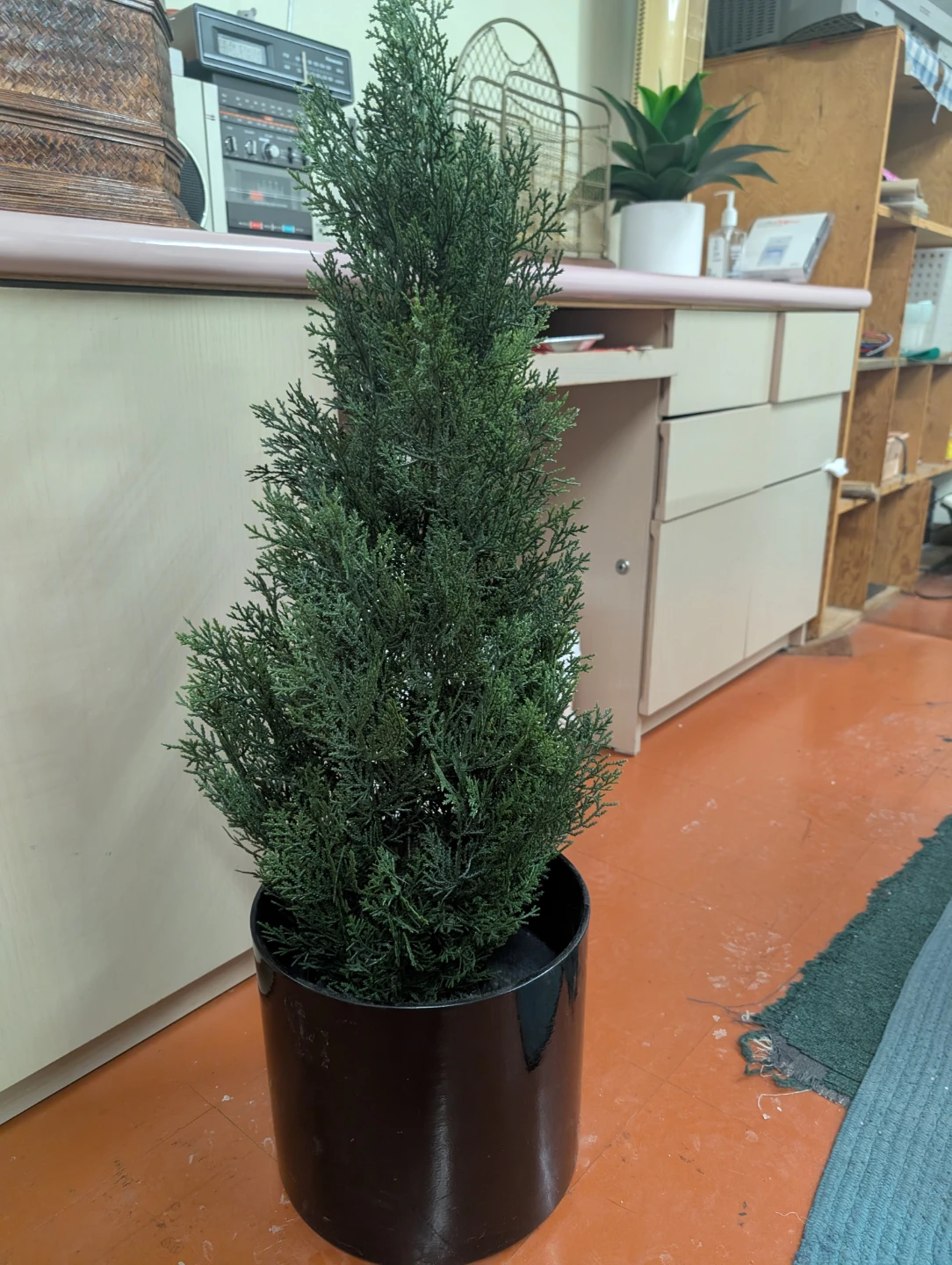 Artificial Cedar Tree in Black Pot - photo 5
