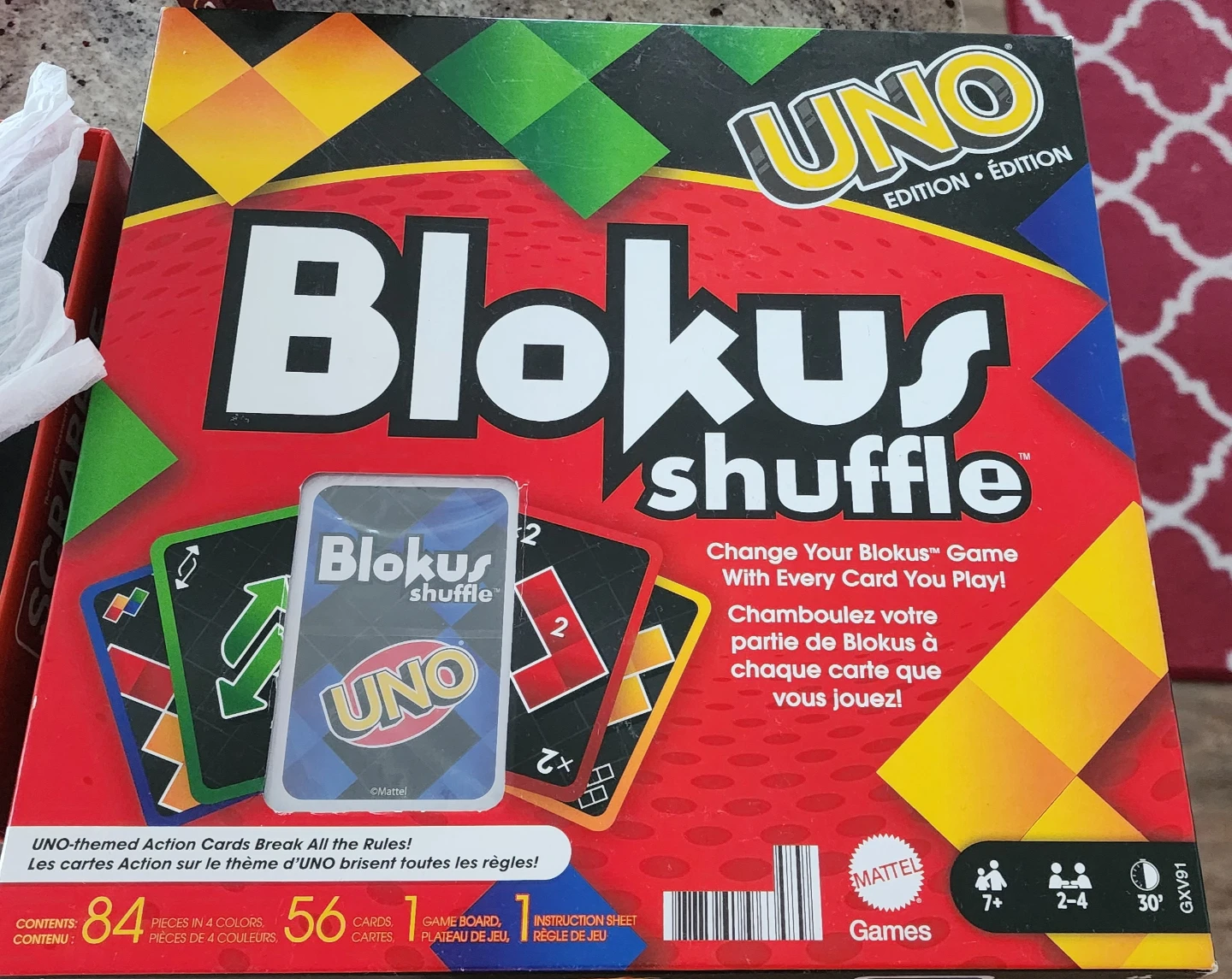 UNO Blokus Shuffle Board Game
