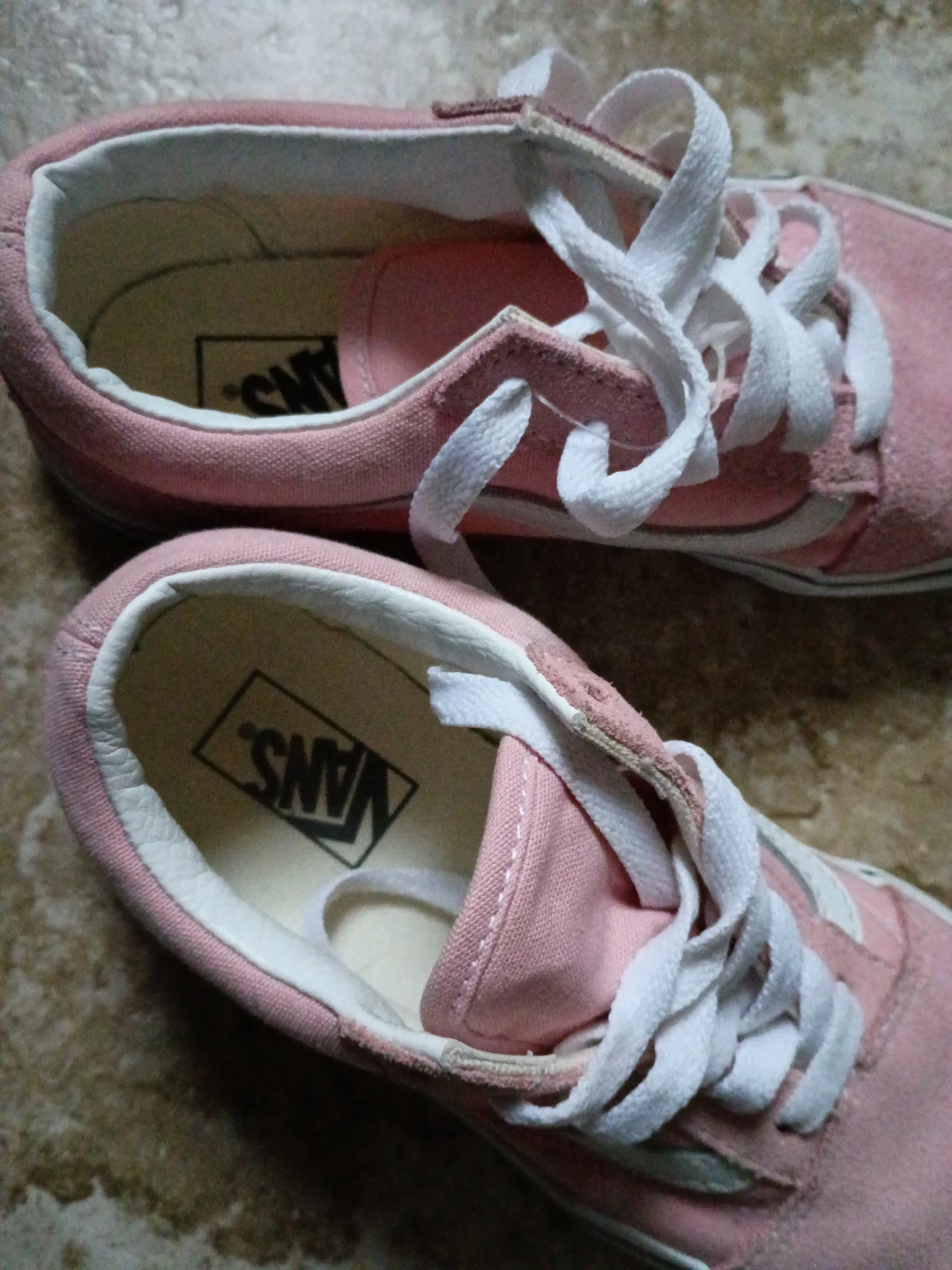 Vans Old Skool Pink Suede Canvas Youth Shoes Size 1Y - photo 2