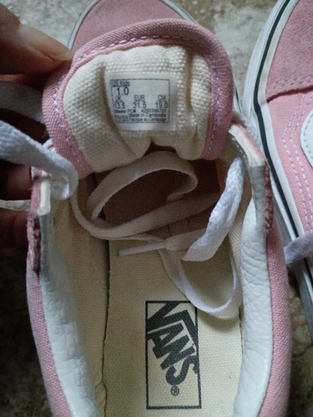 Vans Old Skool Pink Suede Canvas Youth Shoes Size 1Y - photo 3