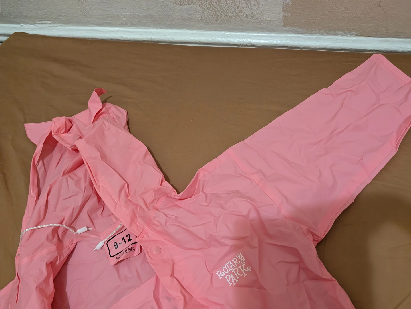 Pink Rotary Park Yoyo Cat Raincoat Size 9-12🏆 - photo 2