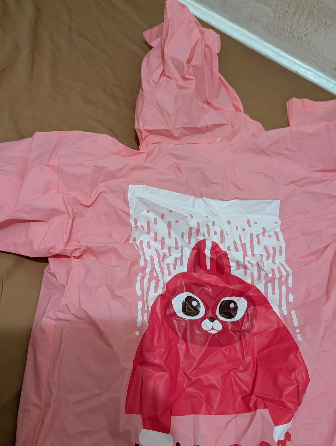 Pink Rotary Park Yoyo Cat Raincoat Size 9-12🏆 - photo 5