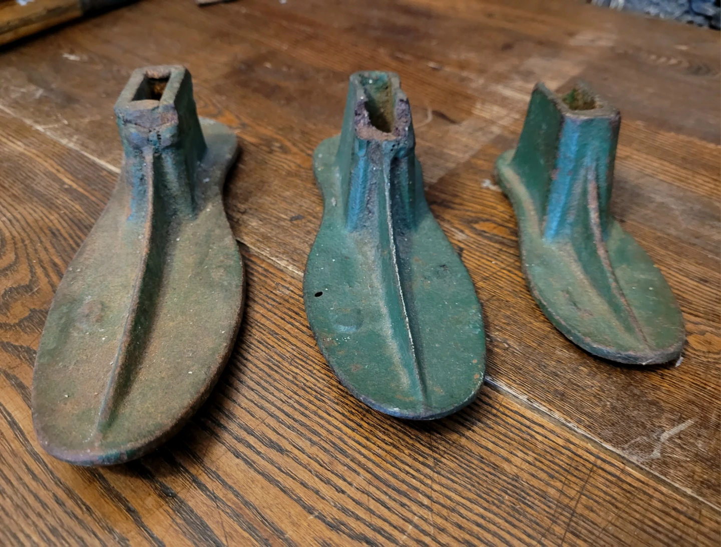Vintage Cast Iron Shoe Lasts and Stand - photo 3