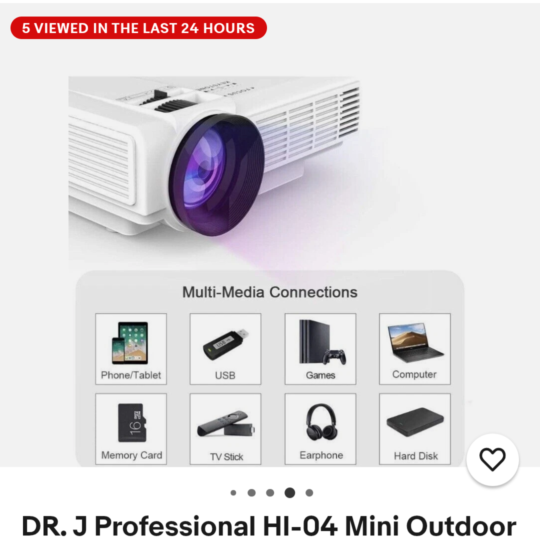 Dr. J Professional Mini Projector 🏆 - photo 5