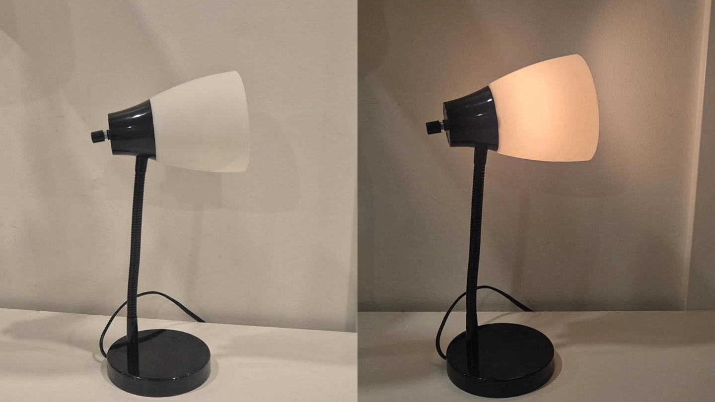 Desk Lamp with light bulb