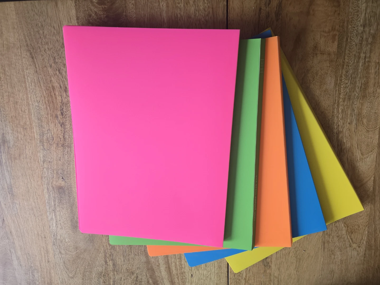 Neon Palette Clear File Folders (Set of 5) - photo 2