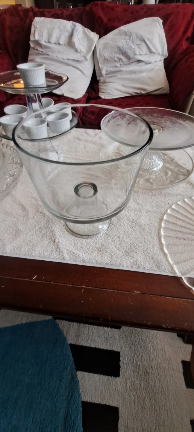 Glass Cake Stand and Ramekin Set - photo 2