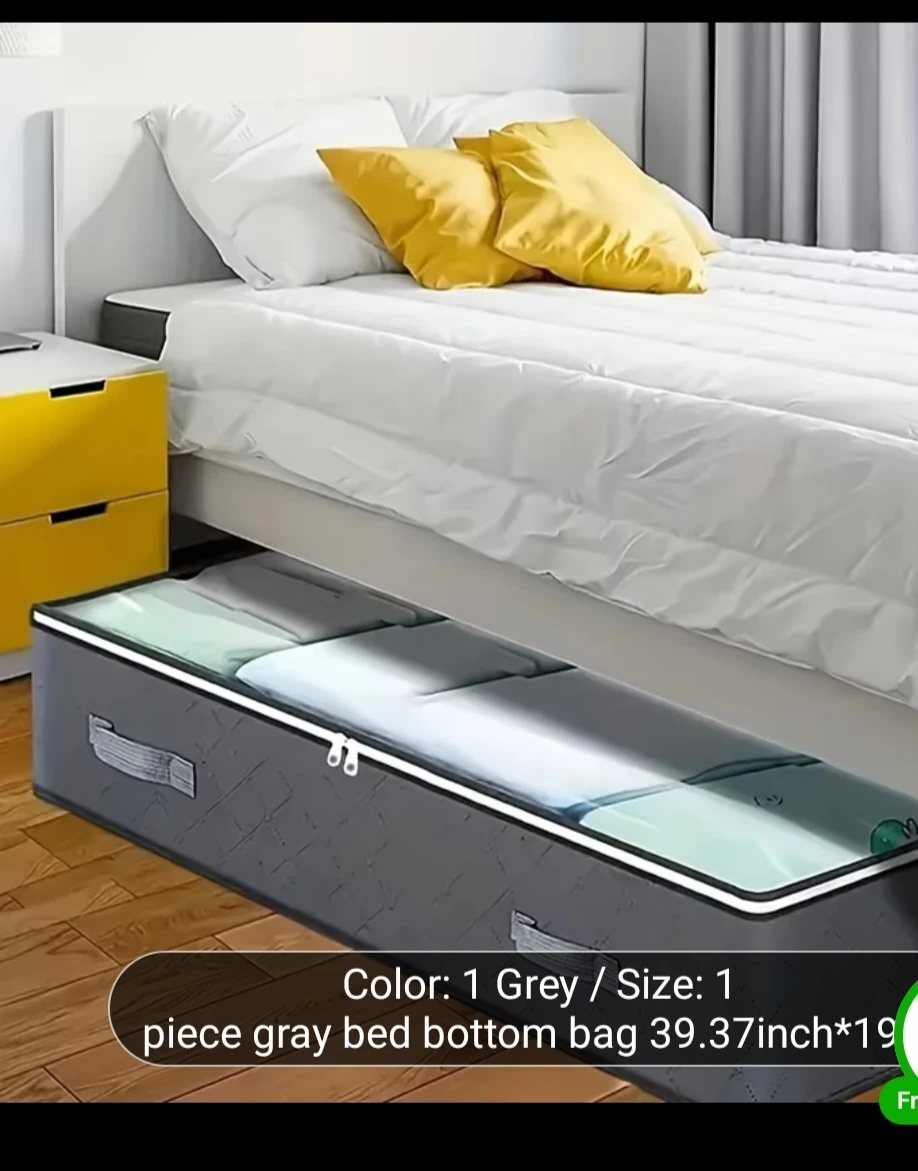 Grey Under-Bed Storage Bag - 39.37 inch