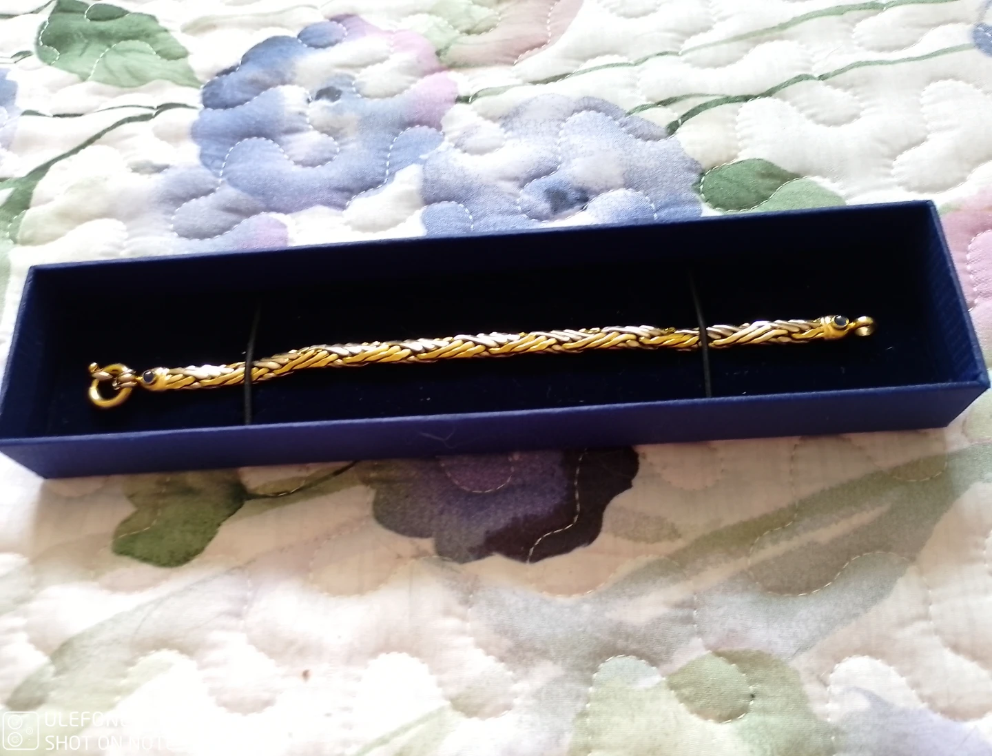 18 carat gold braided bracelet