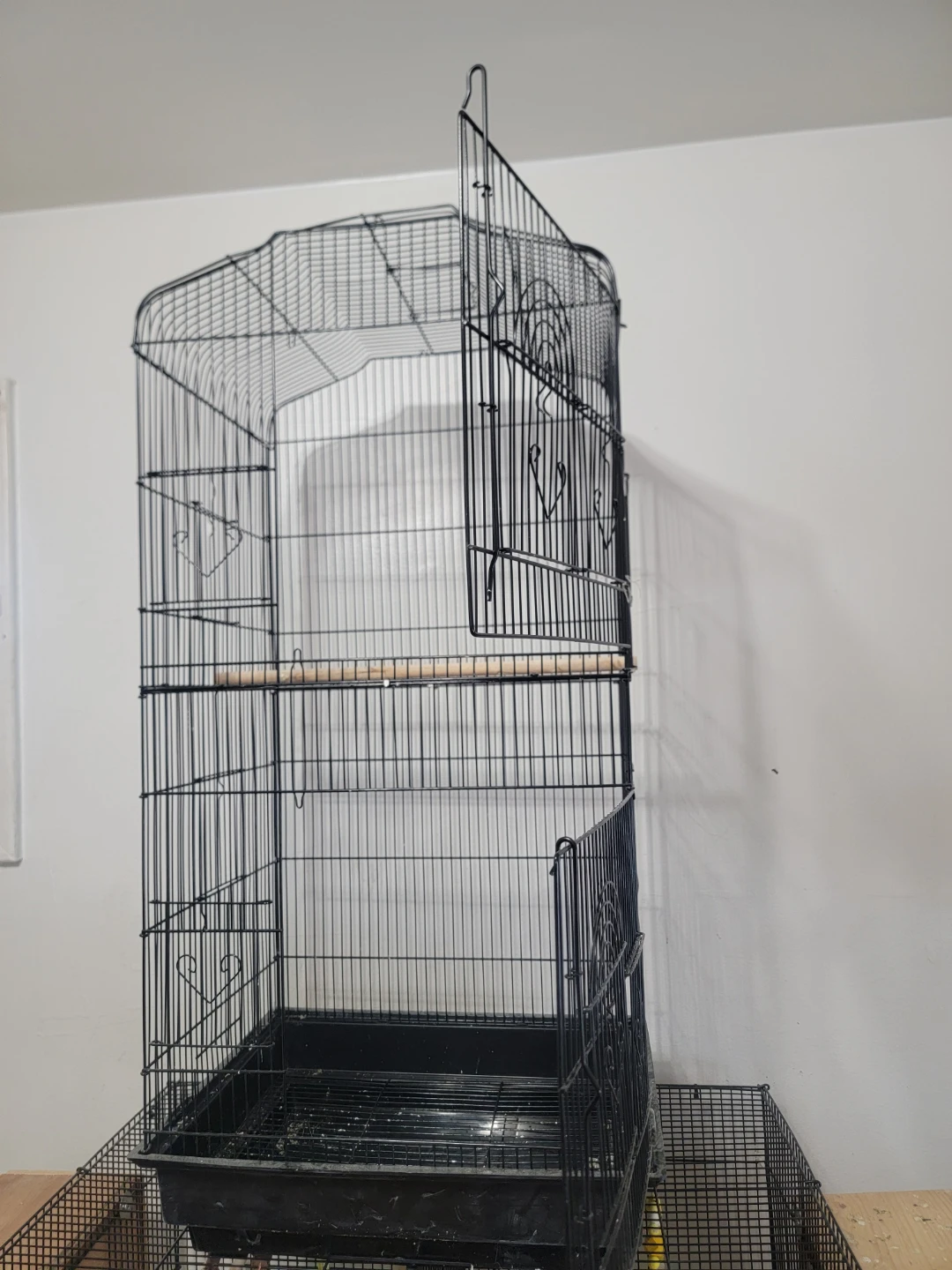 Large Black Bird Cage 36×17×13 - photo 2