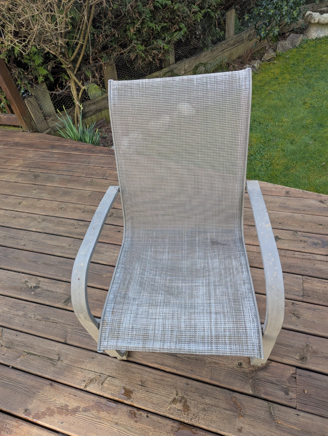 Grey Sling Patio Chair - photo 4