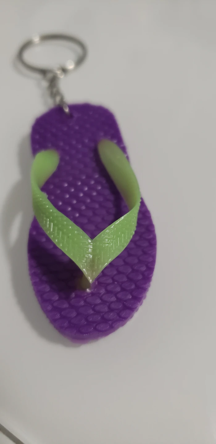 Purple Flip Flop Keychain - photo 2