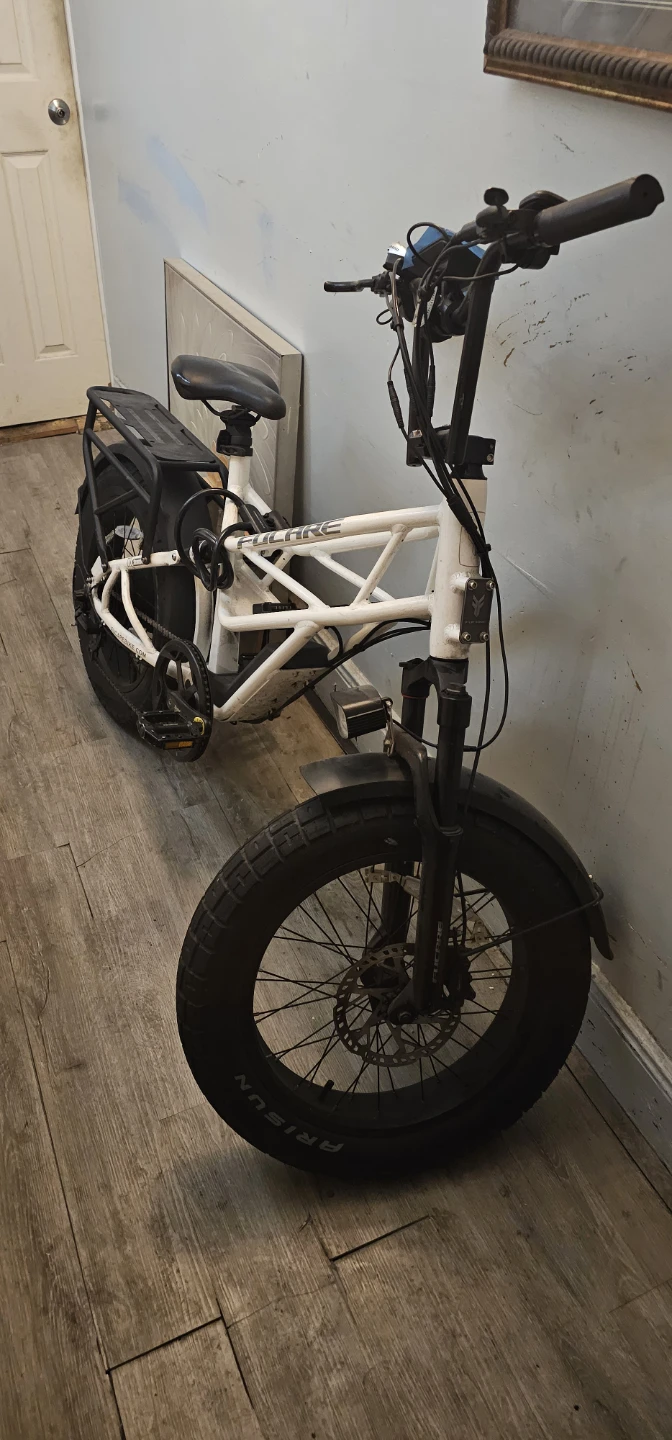 White Electric Fat Tire Bike - photo 2