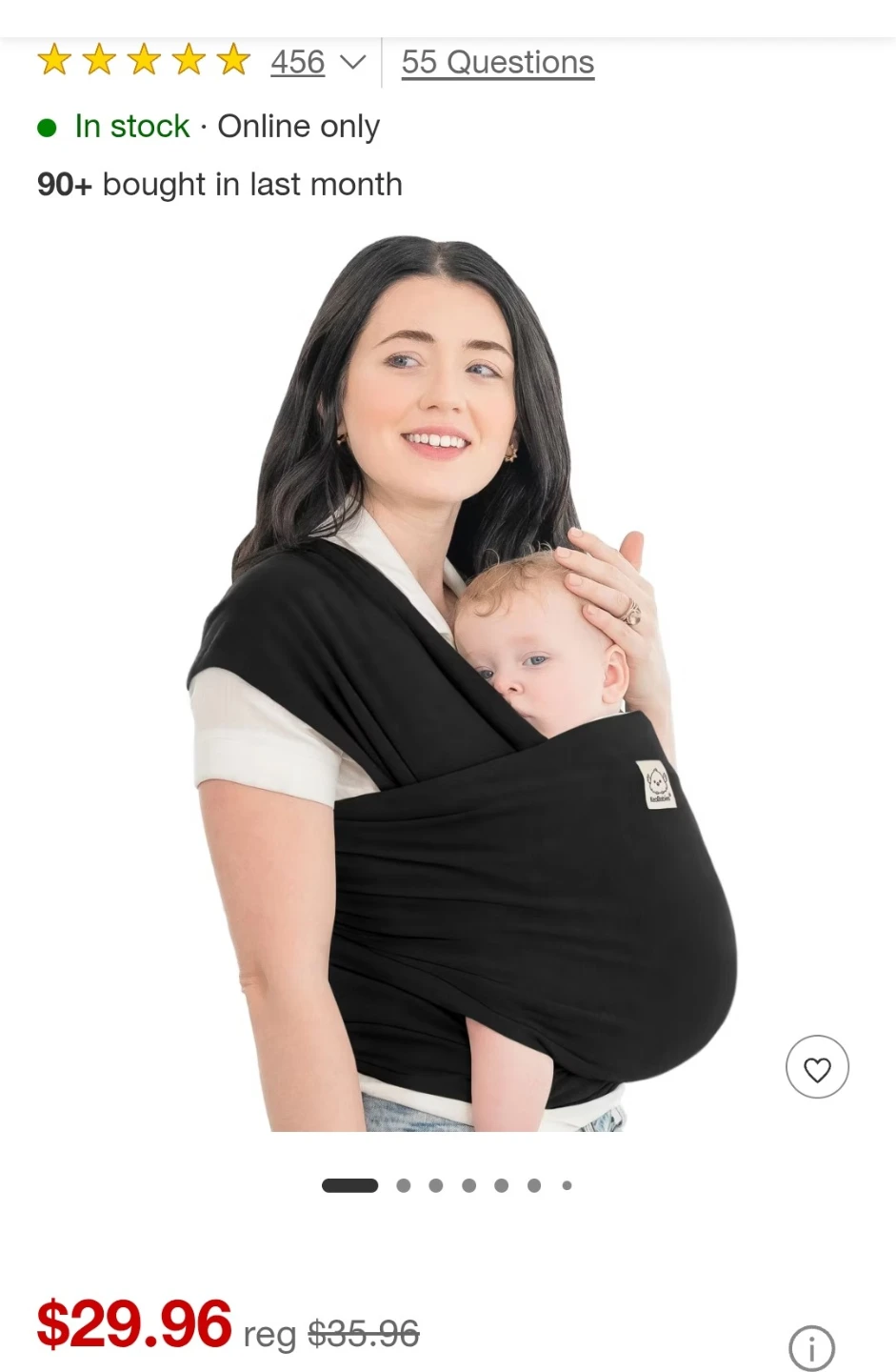 KeaBabies Original Baby Wrap Carrier - photo 2
