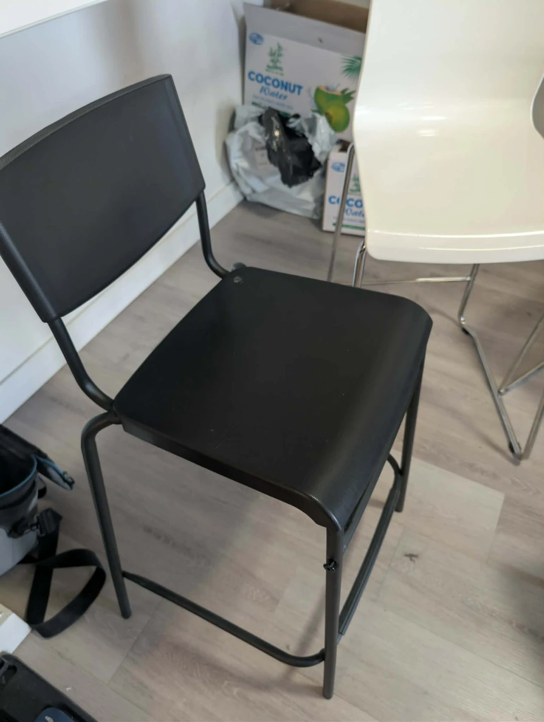 IKEA Glenn Bar Stool - White/Chrome - photo 3