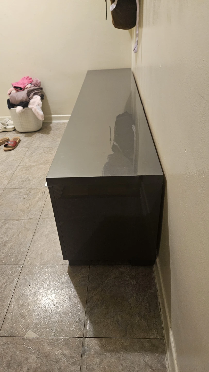 IKEA Besta Burs Grey media console with drawers
