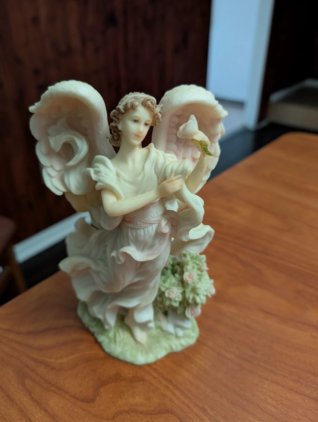 Angel Figurine with Flowers