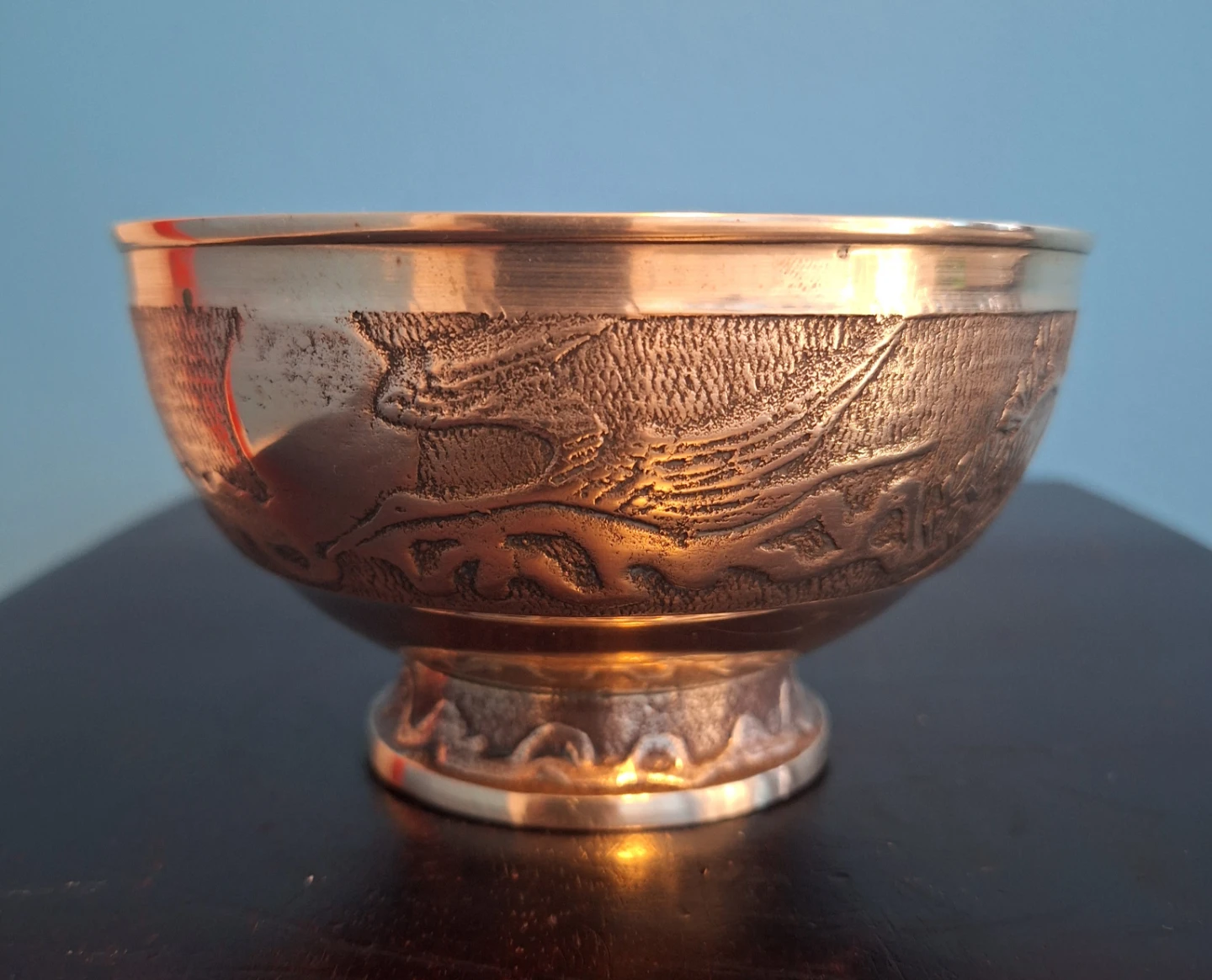 Antique Asian Decorative Brassl Bowl - photo 2