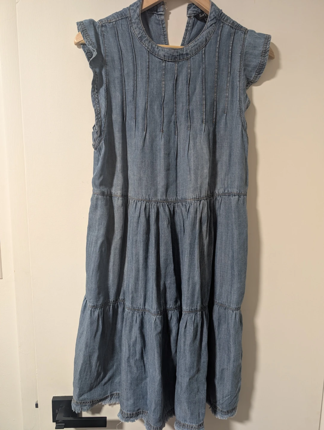 Velvet Heart Denim Tiered Dress Size M