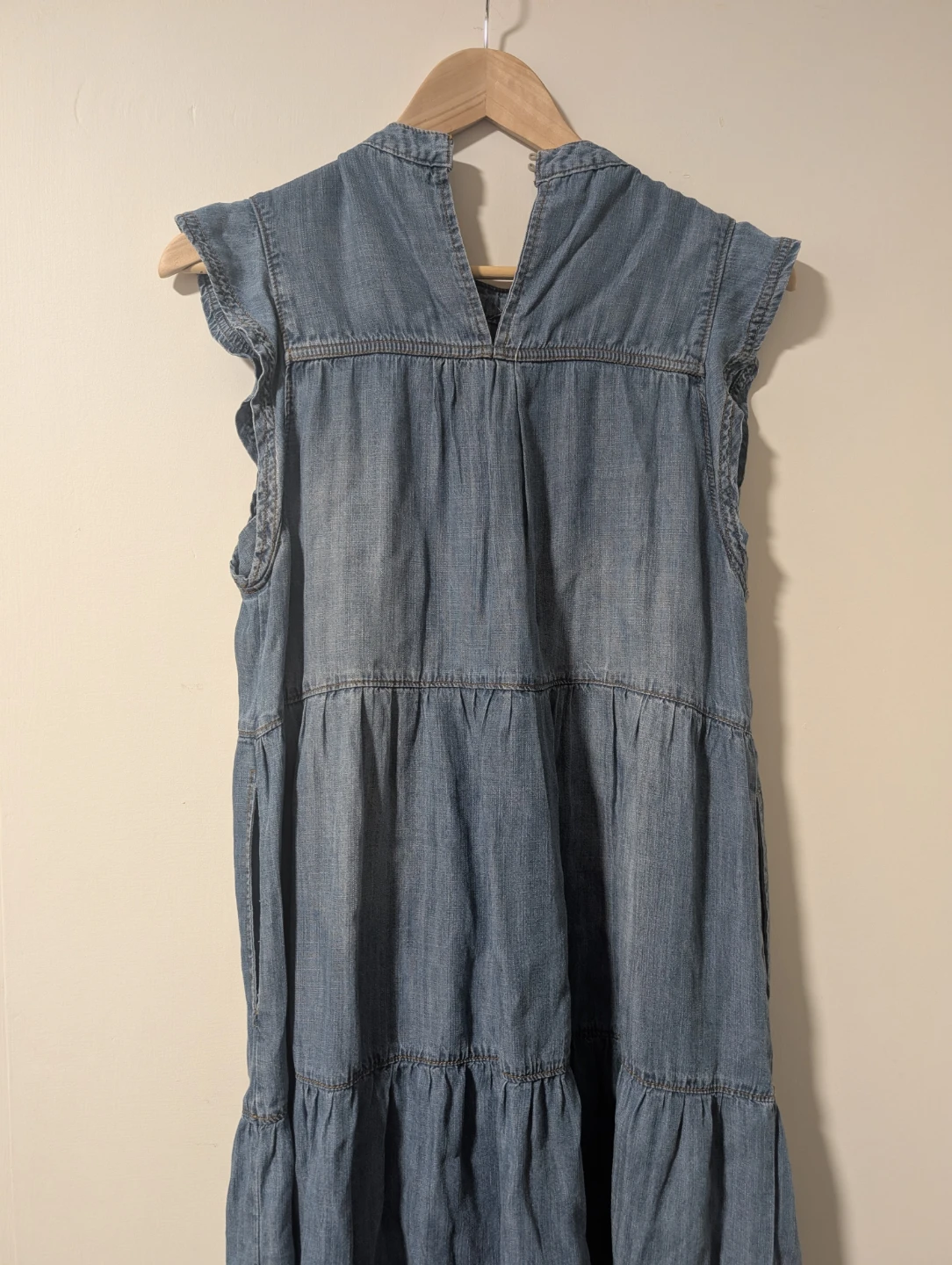 Velvet Heart Denim Tiered Dress Size M - photo 2