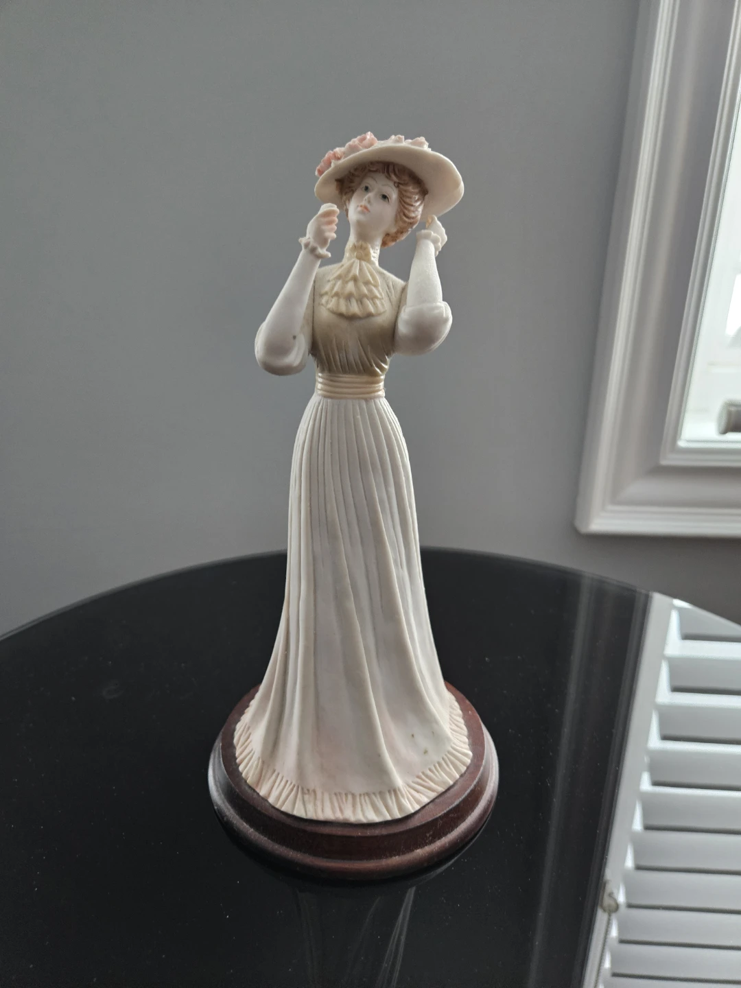 Victorian Women Looking in Mirror Figurine