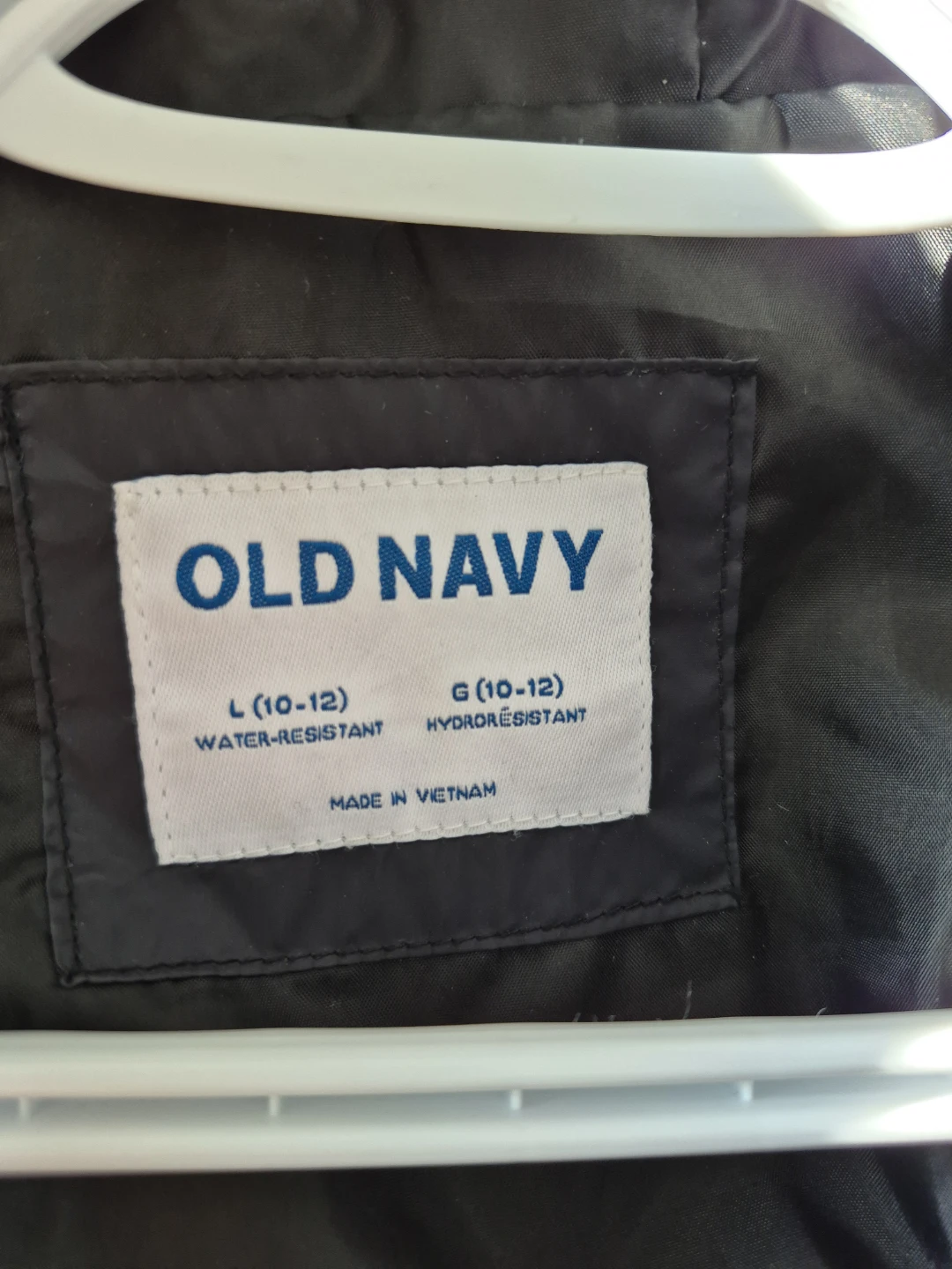 Old Navy Quilted Water-Resistant Hooded Jacket - Size L (10-12) - photo 3