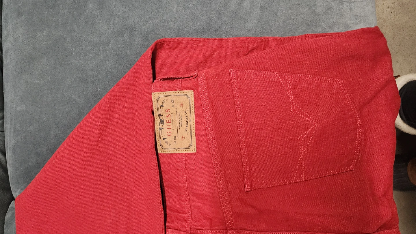 Guess Red Los Angales 1981Jeans - Size 34 - photo 3