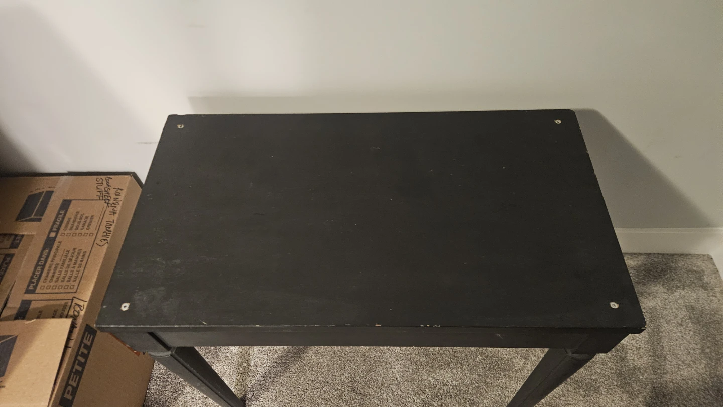 Black Wooden Side Table - photo 2