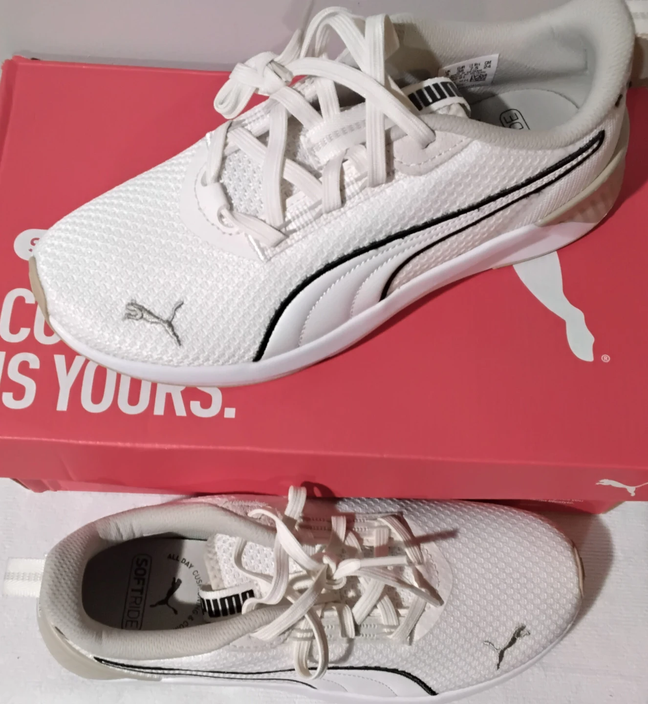 Puma White Athletic Shoes