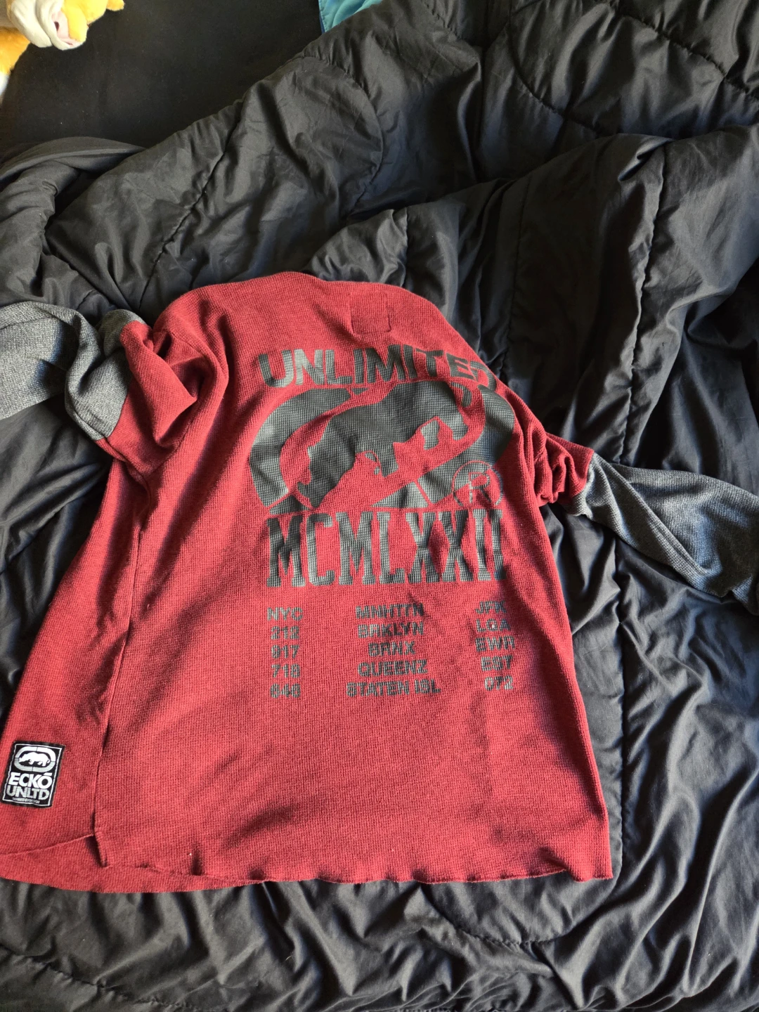 Ecko Unltd. Long Sleeve Shirt 2XL Red Grey - photo 2