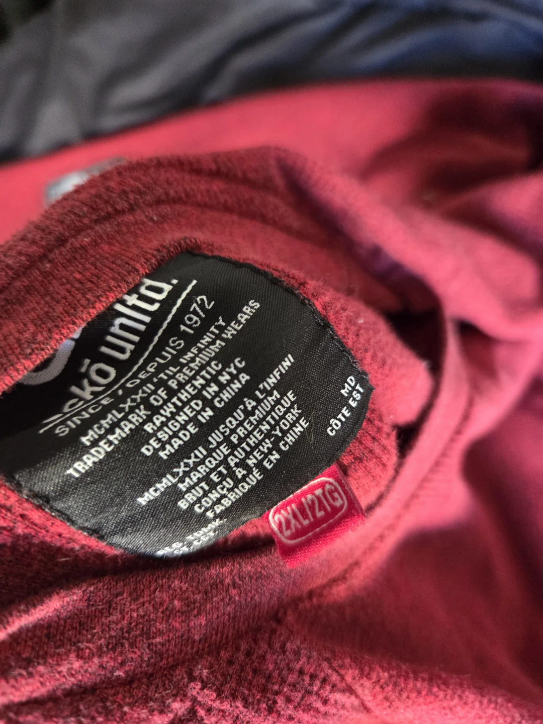 Ecko Unltd. Long Sleeve Shirt 2XL Red Grey - photo 3