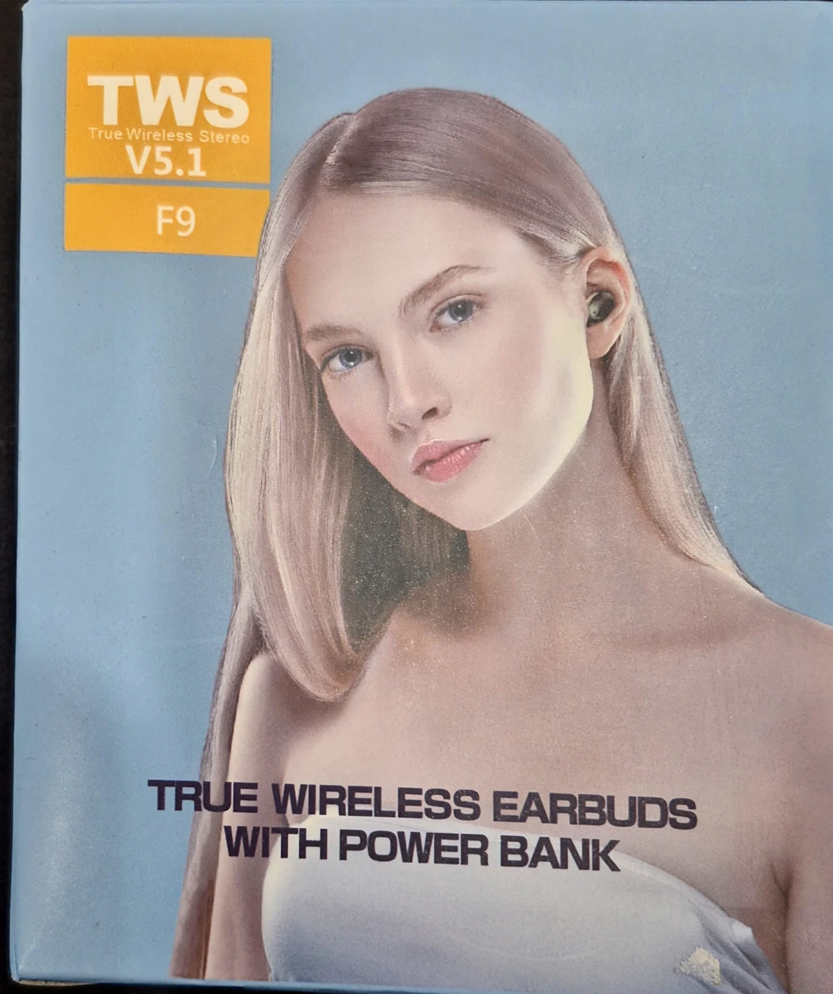 TWS V5.1 F9 True Wireless Earbuds with Power Bank - photo 2