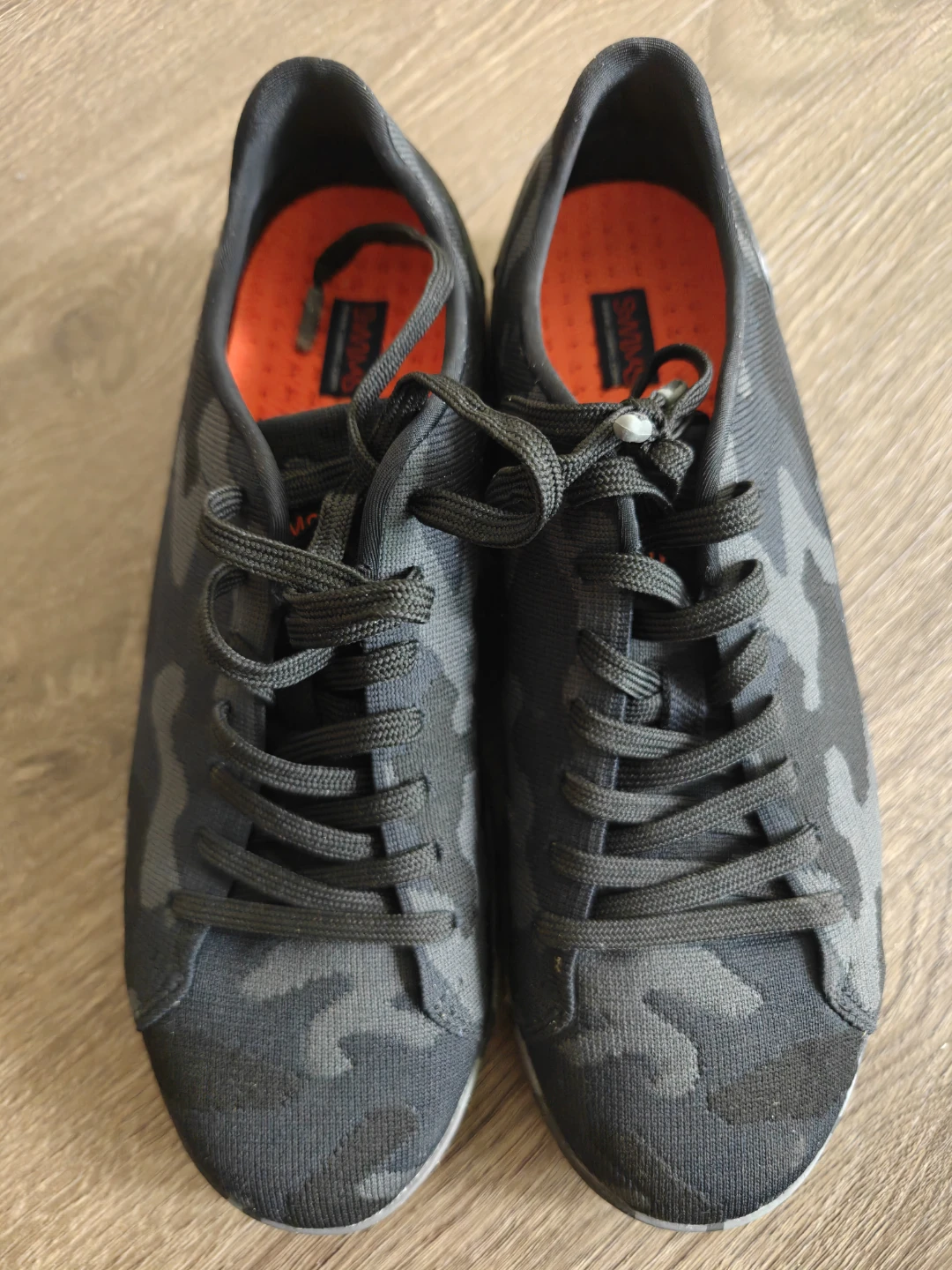 SWIMS Camo Lace-Up Tennis Knit Shoes US9/UK8 - photo 2