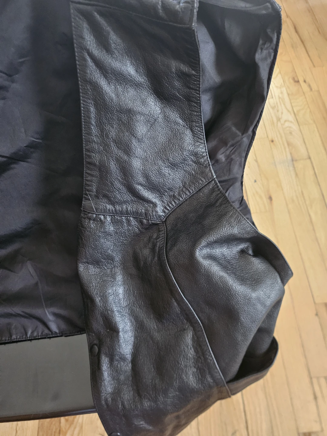 Leather King Black Leather Vest - photo 4