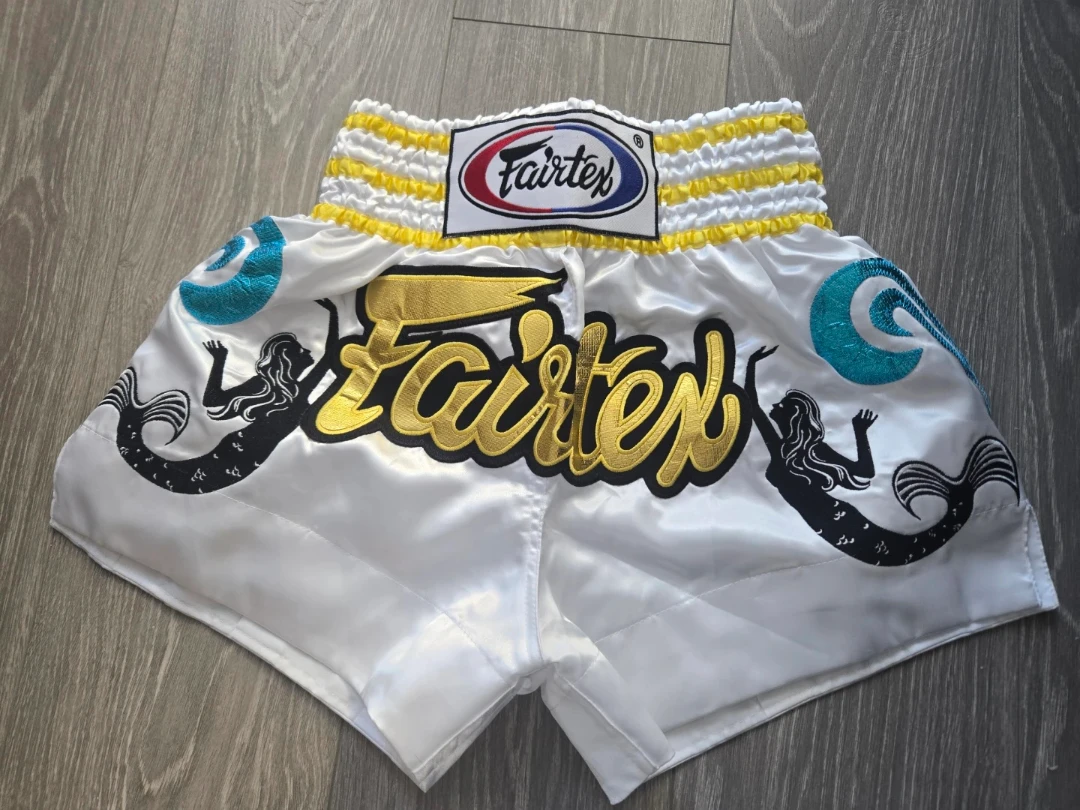 NEW Fairtex Muay Thai Shorts Size S White