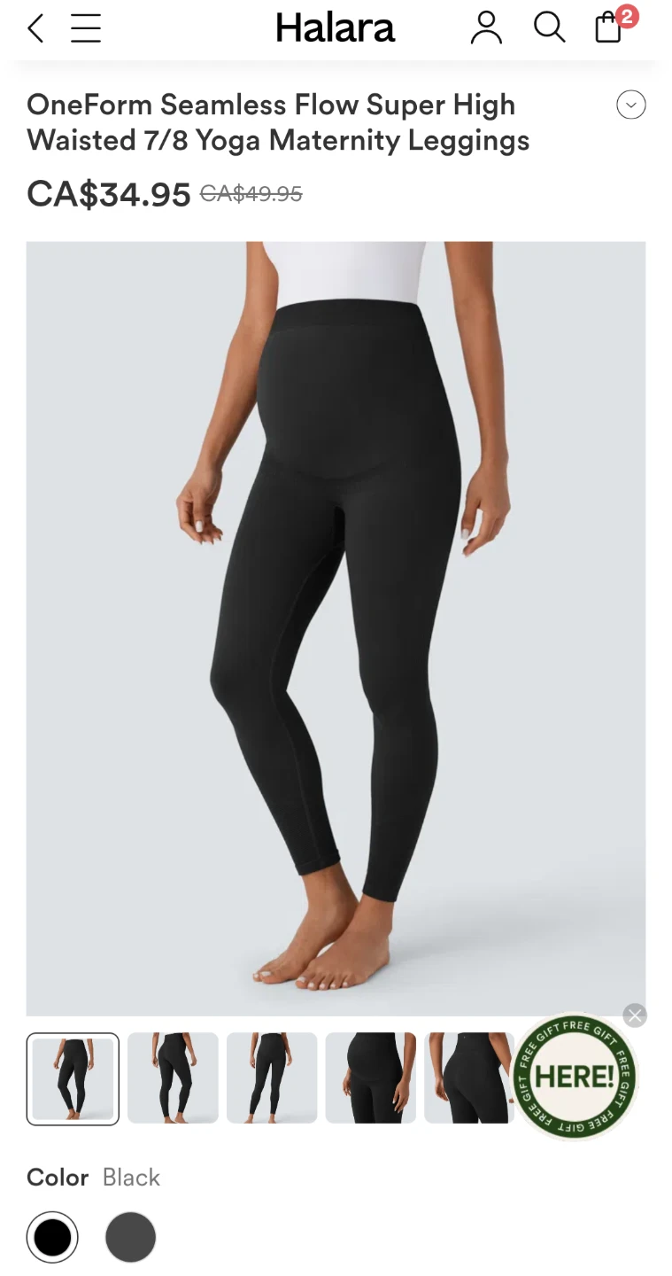 Halara Maternity Leggings (medium)